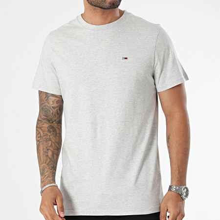 Tommy Jeans - Tee Shirt Slim Jersey 9598 Gris Chiné