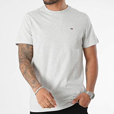 Tommy Jeans - Tee Shirt Slim Jersey 9598 Gris Chiné