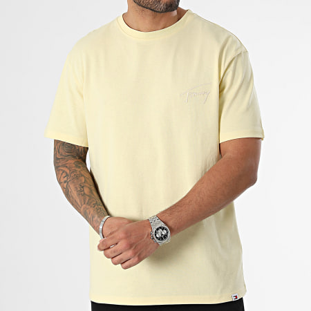 Tommy Jeans - Tee Shirt Regular Signature 7994 Giallo