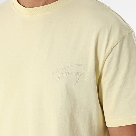 Tommy Jeans - Tee Shirt Regular Signature 7994 Jaune