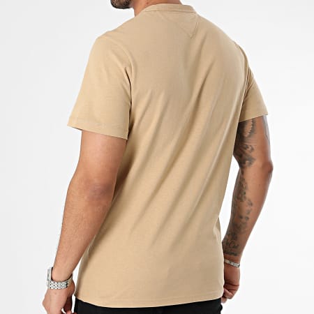 Tommy Jeans - Tee Shirt Slim Rib Detail 8649 Camel