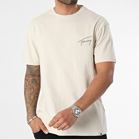 Tommy Jeans - Camiseta Regular Signature 7994 Beige