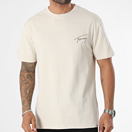 Tommy Jeans - Camiseta Regular Signature 7994 Beige