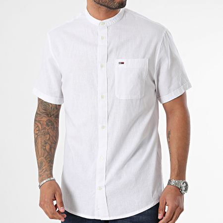 Tommy Jeans - Chemise Manches Courtes Blend 8965 Blanc