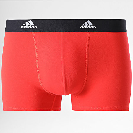 Adidas Sportswear - Set di 3 boxer 4A1M02 Rosso Verde Khaki Navy