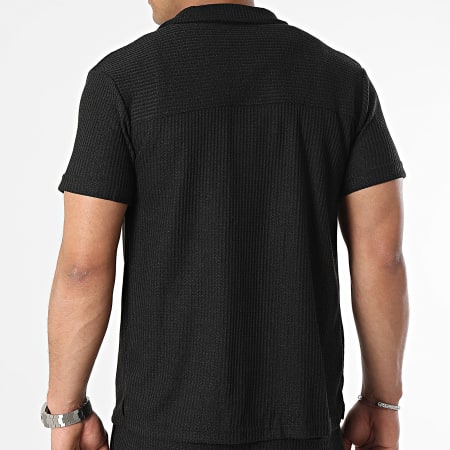 Classic Series - Conjunto de camisa negra de manga corta y pantalón corto de jogging