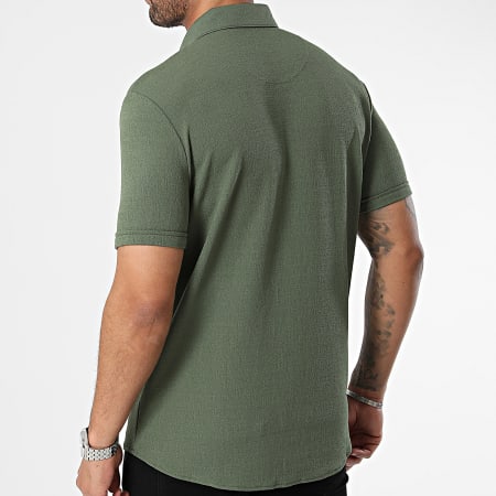 Classic Series - Camicia a maniche corte verde kaki