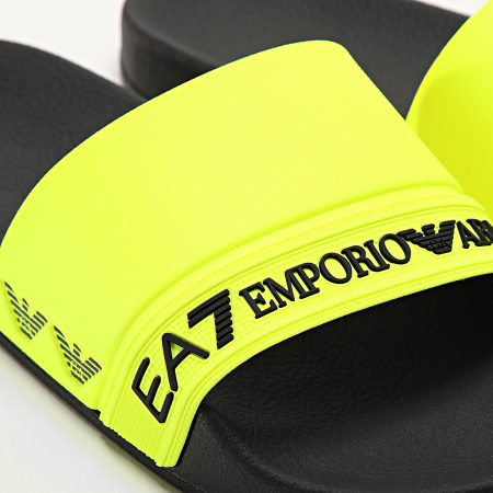 EA7 Emporio Armani - Claquettes XCP011-XK277 Black Yellow Fluo Sea World