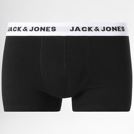 Jack And Jones - Set di 5 boxer Bianco Nero Heather Grigio Arancione Blu Reale Navy