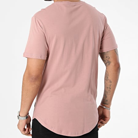 Only And Sons - Tee oversize opaca lunga rosa