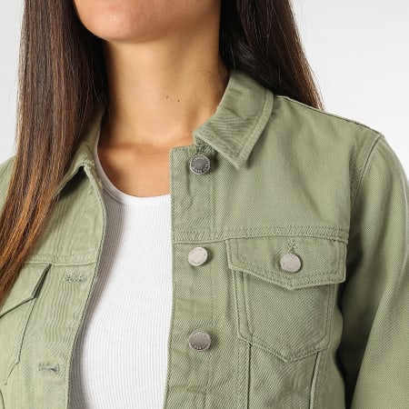 Only - Chaqueta vaquera Tia Mujer Verde caqui