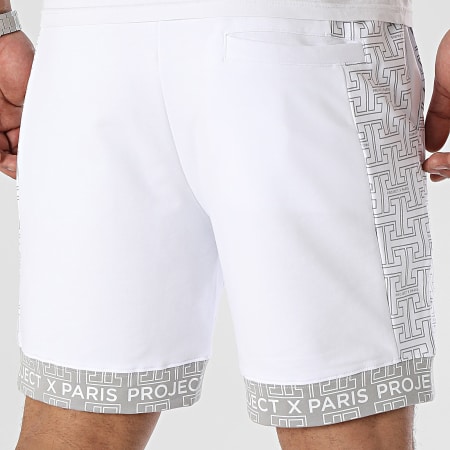 Project X Paris - Short Jogging 2440091 Blanc Gris