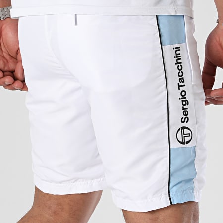 Sergio Tacchini - Vebita 39551 Pantaloncini da jogging bianco azzurro
