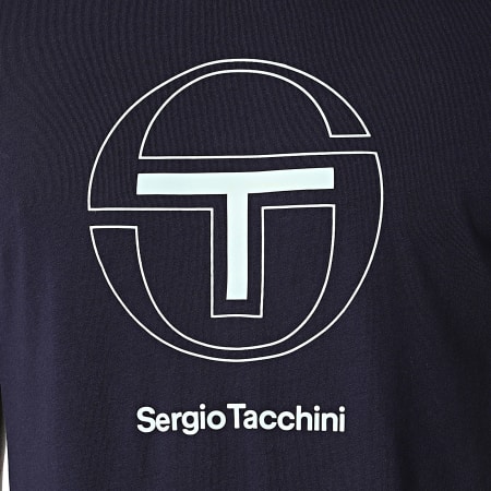 Sergio Tacchini - Tee Shirt Libero 40519 Bleu Marine