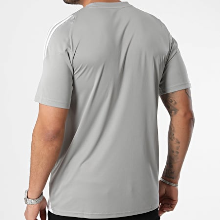 Adidas Sportswear - Tee Shirt A Bandes Tiro24 IS1012 Gris