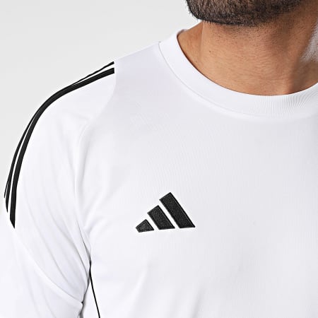 Adidas Performance - Tiro24 IS1019 Camiseta a rayas blanca