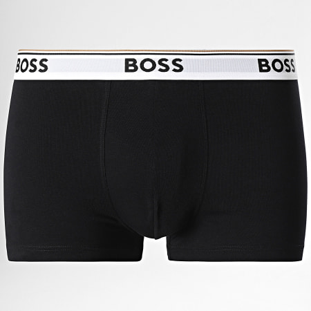 BOSS - Pack de 3 Power Boxers 50514928 Negro Blanco Rosa Celeste