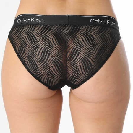 Calvin Klein - Culotte En Dentelle Femme QF7712E Noir