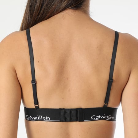 Calvin Klein - Reggiseno donna a triangolo leggermente foderato QF7077E Nero