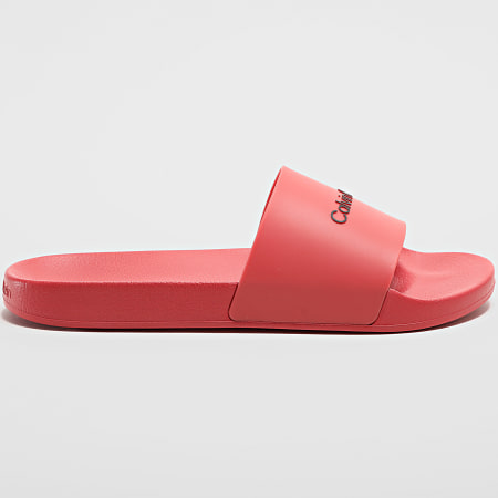 Calvin Klein - Claquettes Pool Slide Rubber 0455 Rouge