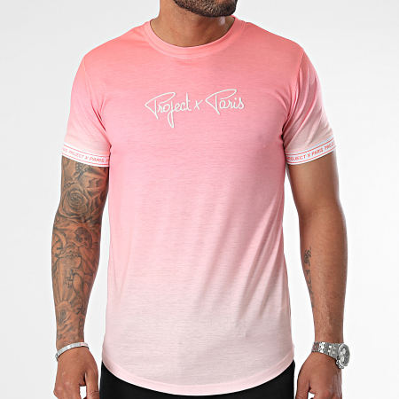 Project X Paris - T-shirt 2410092 Roze Oranje Kleurverloop