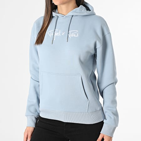 Project X Paris - Sweat Capuche Femme F222138 Bleu Clair