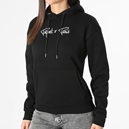 Project X Paris - Sudadera con capucha para mujer F222138 Negro