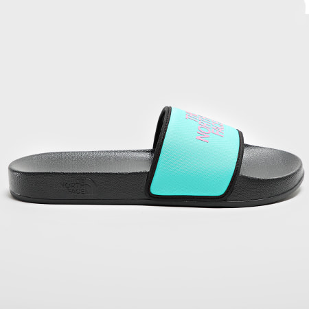 The North Face - Claquettes Basecamp Slide III A4T2R Noir Turquoise Rose