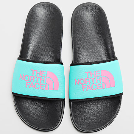 The North Face - Claquettes Basecamp Slide III A4T2R Noir Turquoise Rose