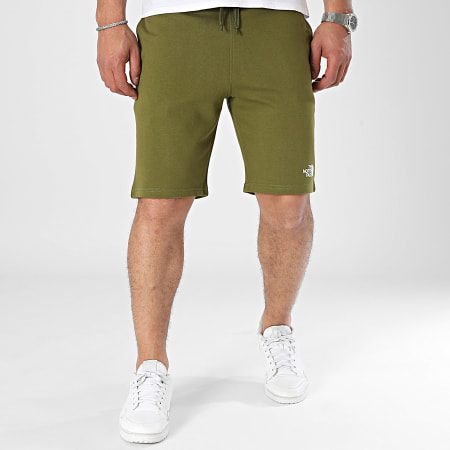 The North Face - Pantalones cortos de chándal estándar A3S4E Caqui verde