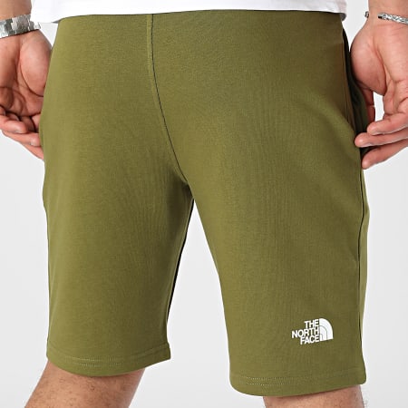 The North Face - Pantalones cortos de chándal estándar A3S4E Caqui verde