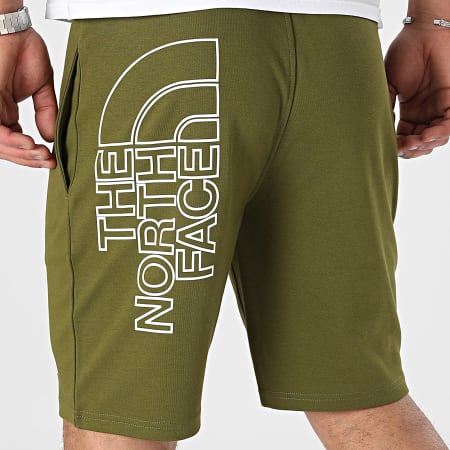 The North Face - Pantaloncini da jogging grafici A3S4F Khaki Verde