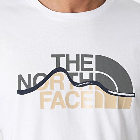 The North Face - Camiseta Mountain Line A87NT Blanca