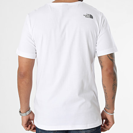 The North Face - Tee Shirt Mountain Line A87NT Blanc
