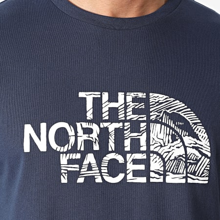 The North Face - Maglietta Woodcut Dome A87NX Navy
