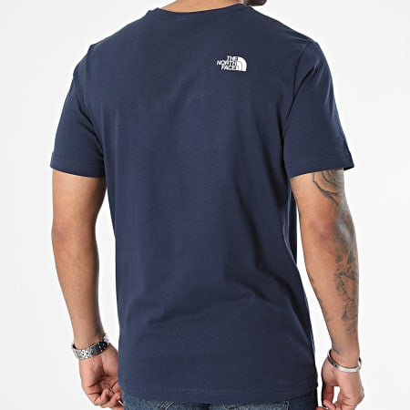 The North Face - Tee Shirt Woodcut Dome A87NX Bleu Marine