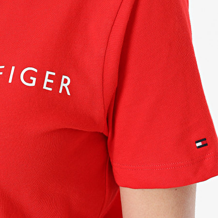 Tommy Hilfiger - Camiseta mujer Corp Logo 0276 Rojo