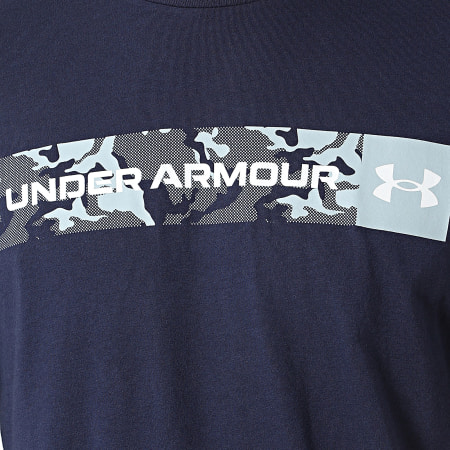 Under Armour - Camouflage Chest Stripe Tee 1376830 Azul Marino