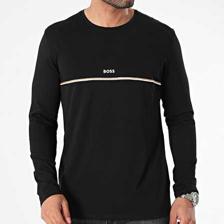 BOSS - Tee Shirt Manches Longues Unique 50515378 Noir