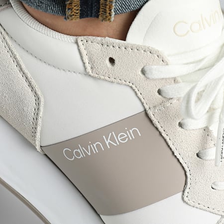Calvin Klein - Zapatillas Low Top Lace Up Mix 0497 Blanco Atmosphere