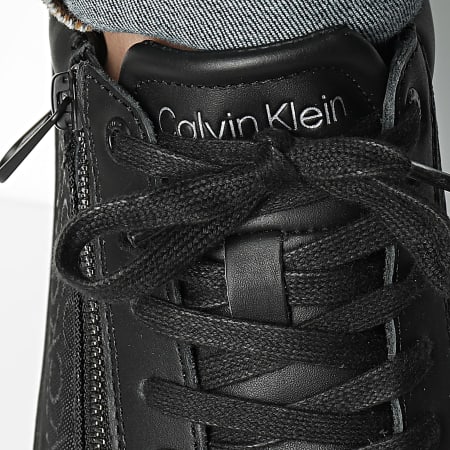 Calvin Klein - Baskets Low Top Lace Up Zip Mono 1424 Black Stripe Mono