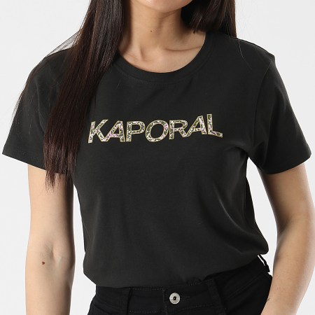 Kaporal - Tee Shirt Femme FANJOW11 Noir