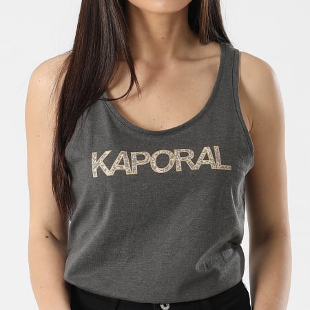 Kaporal - Camiseta de tirantes para mujer Faon Gris carbón