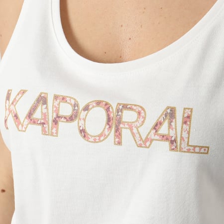 Kaporal - Camiseta de tirantes para mujer Fawn Blanco