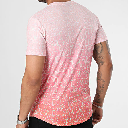 Project X Paris - Tee Shirt 2410093 Rose Orange Dégradé