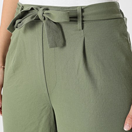 Tiffosi - Pantalones de pierna ancha para mujer Venus 10054562 verde caqui
