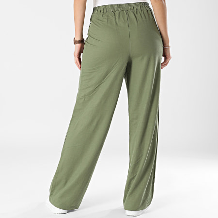 Tiffosi - Pantalones de pierna ancha para mujer Venus 10054562 verde caqui