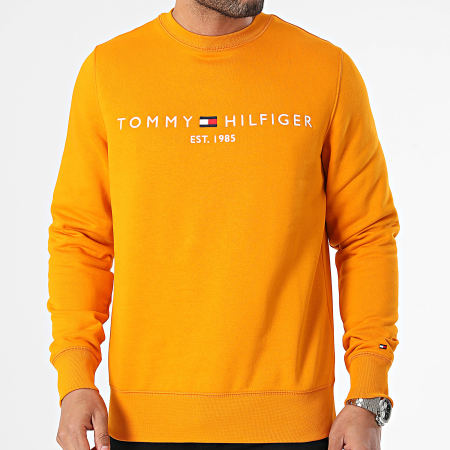 Tommy Hilfiger - Tommy Logo Sudadera cuello redondo 1596 Naranja