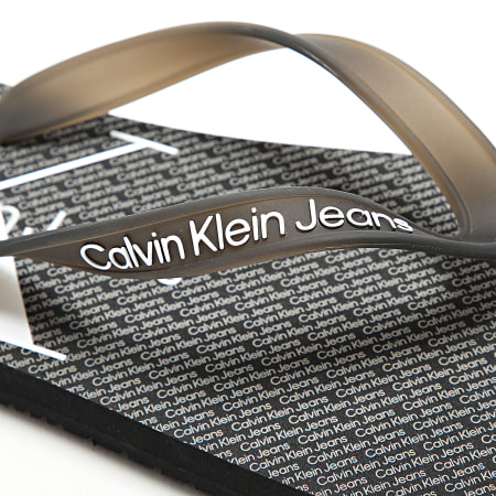 Calvin Klein - Tongs Beach Sandal Glossy 0952 Noir