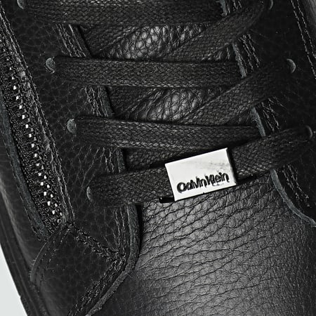 Calvin Klein - Zapatillas High Top Lace Up Con Cremallera 1476 Triple Negro